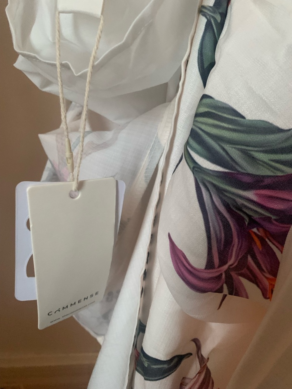 Commense Cream Maxi Dress with Floral Embroidery - Picture 12 of 12